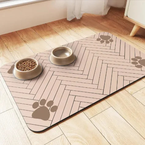 Clean Paws Feeding Mat — Quick-Dry Diatom Mat for Pets