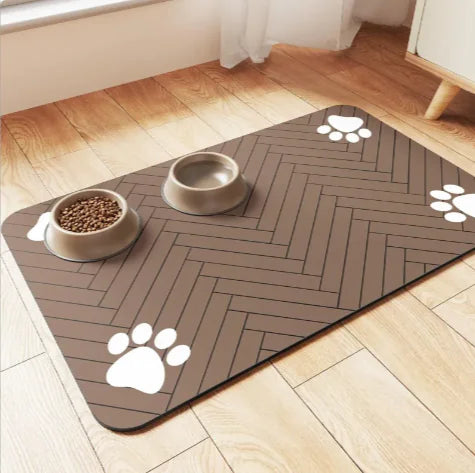 Clean Paws Feeding Mat — Quick-Dry Diatom Mat for Pets