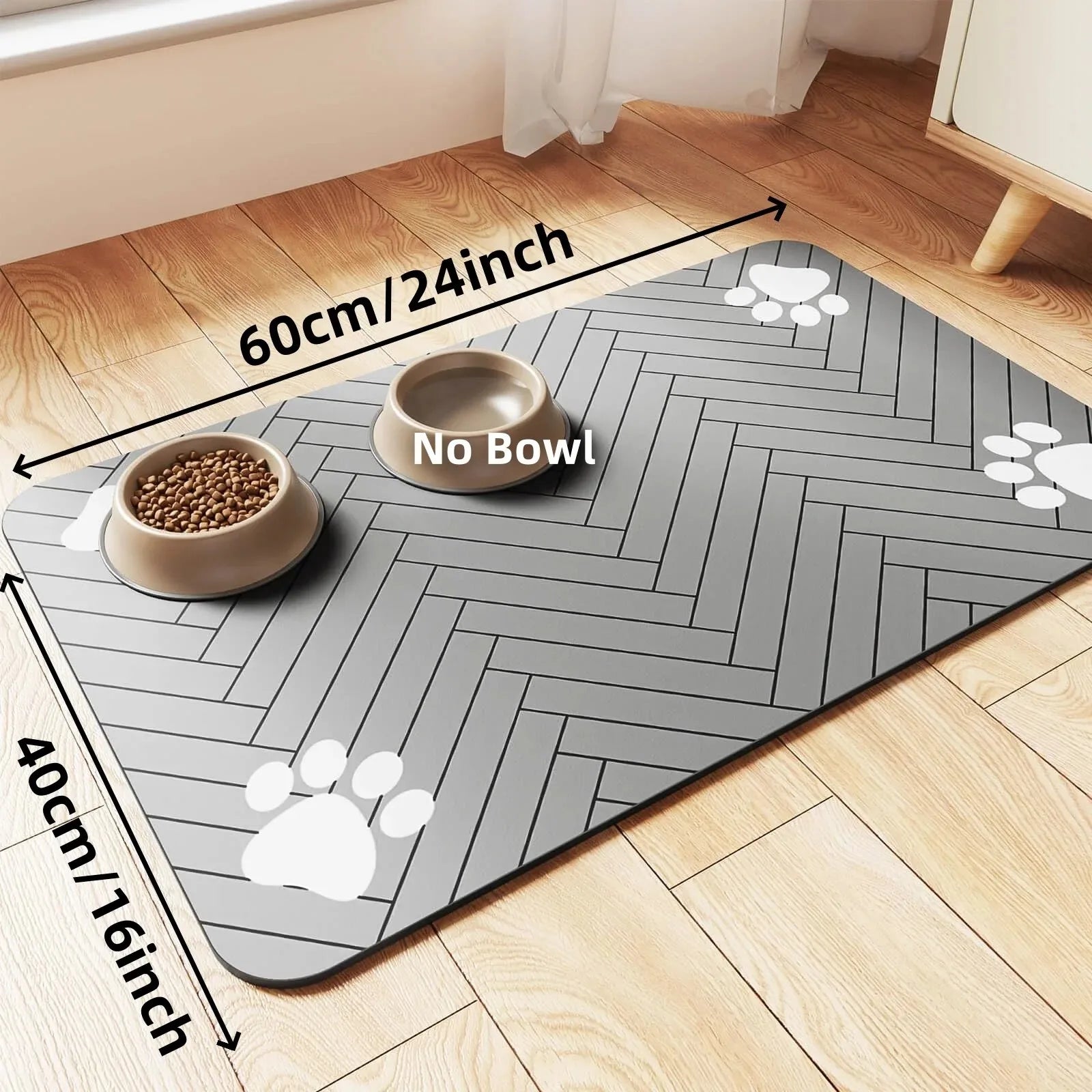 Clean Paws Feeding Mat — Quick-Dry Diatom Mat for Pets