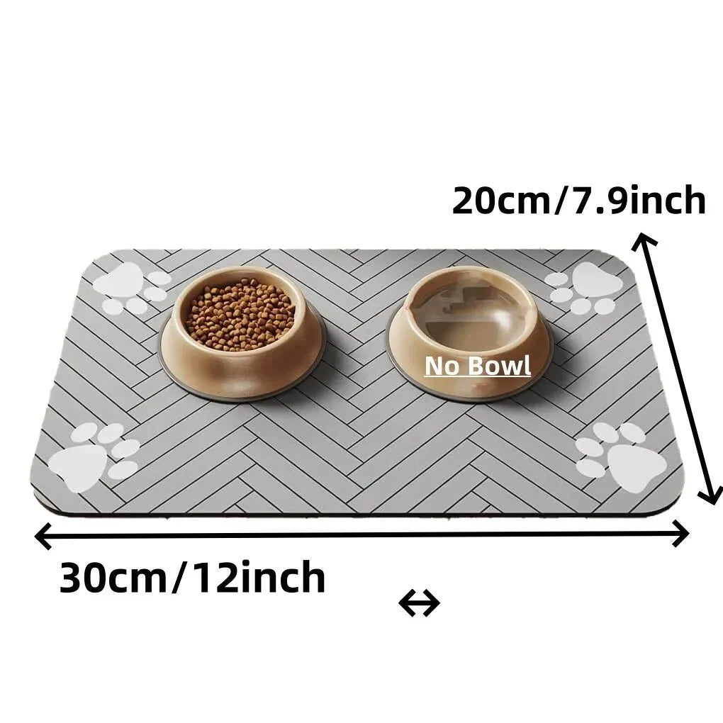 Clean Paws Feeding Mat — Quick-Dry Diatom Mat for Pets