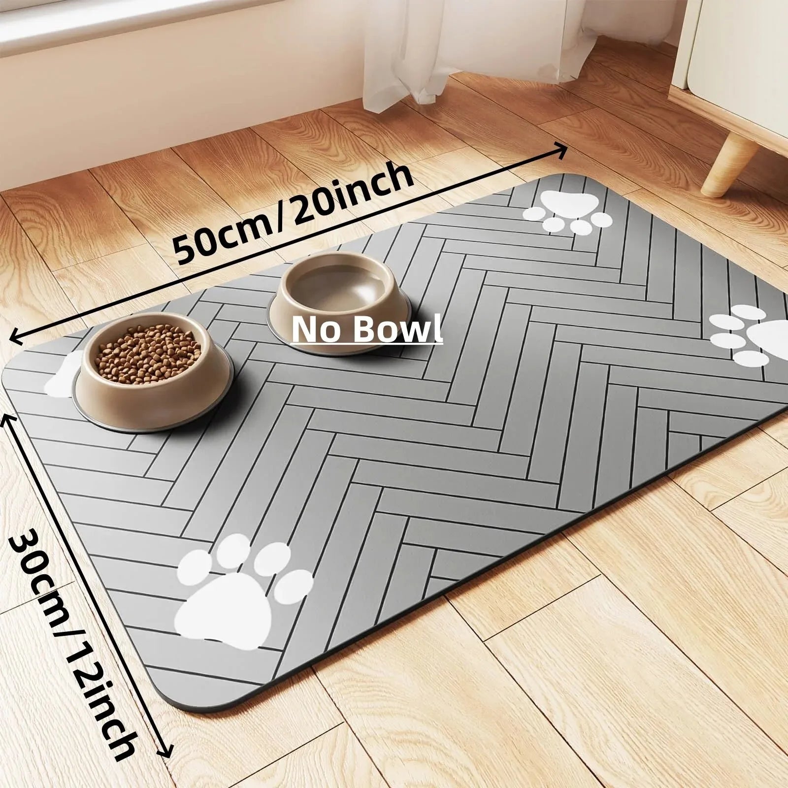 Clean Paws Feeding Mat — Quick-Dry Diatom Mat for Pets