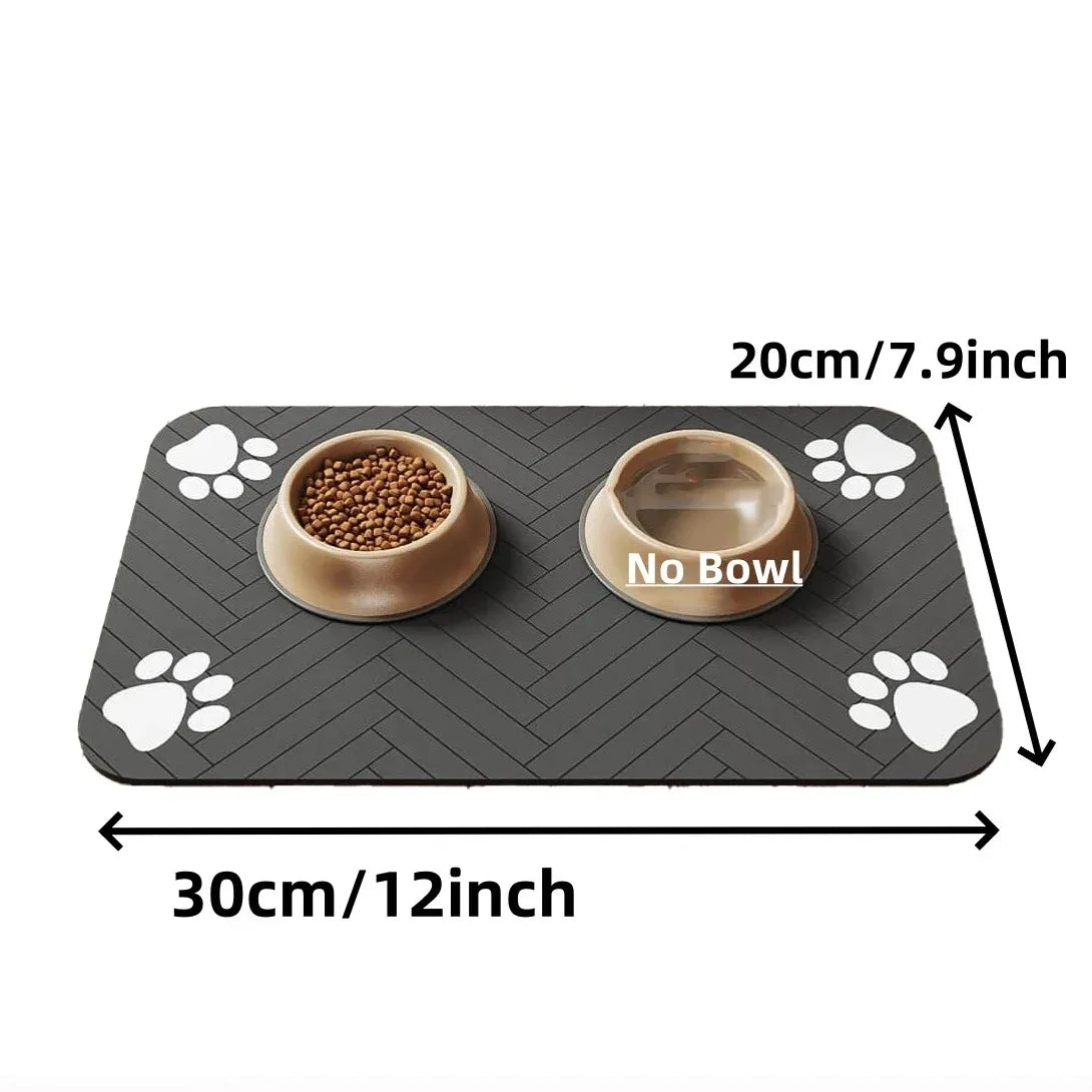 Clean Paws Feeding Mat — Quick-Dry Diatom Mat for Pets