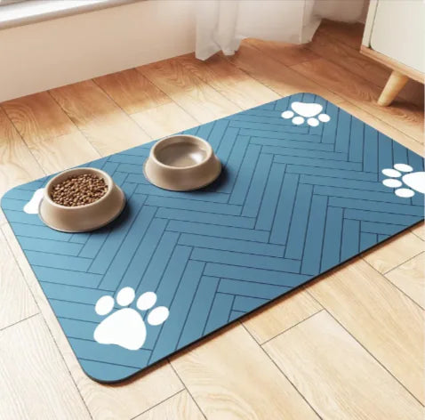 Clean Paws Feeding Mat — Quick-Dry Diatom Mat for Pets