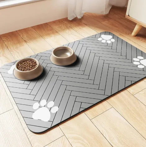 Clean Paws Feeding Mat — Quick-Dry Diatom Mat for Pets