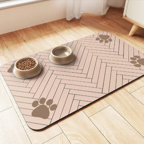 Clean Paws Feeding Mat — Quick-Dry Diatom Mat for Pets