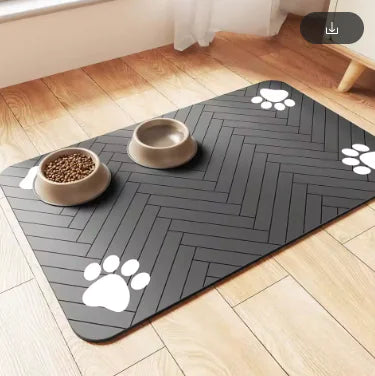 Clean Paws Feeding Mat — Quick-Dry Diatom Mat for Pets
